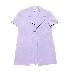 💖 SOLD 💖 Vintage 90s Lisa Jo Lightweight Pastel Baby Lilac Purple Blazer